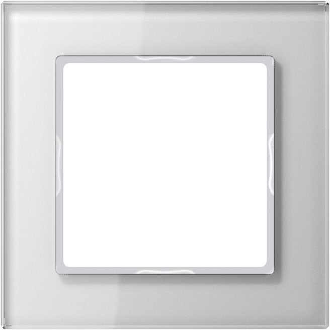Jung - Abdeckrahmen Glasrahmen 1-fach aws AC 581 GL WW waage/senkrecht