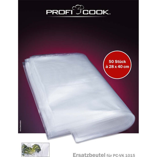 PROFICOOK - Zubehör/Ersatzteile für Kleingeräte Vakuumbeutel PC-VK1015#8910152 50Stck. 28x40cm