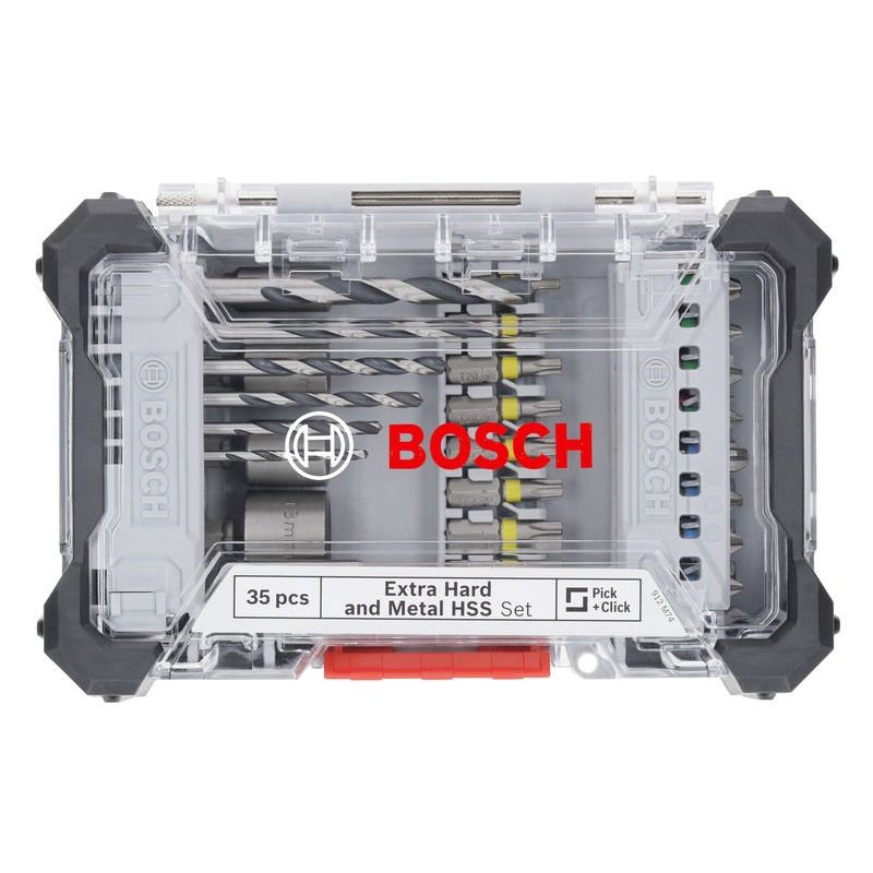 Bosch - Werkzeugset Extra Hard Schrauberbit- 2607017726VE(35) und Metal HSS − 6 Packung