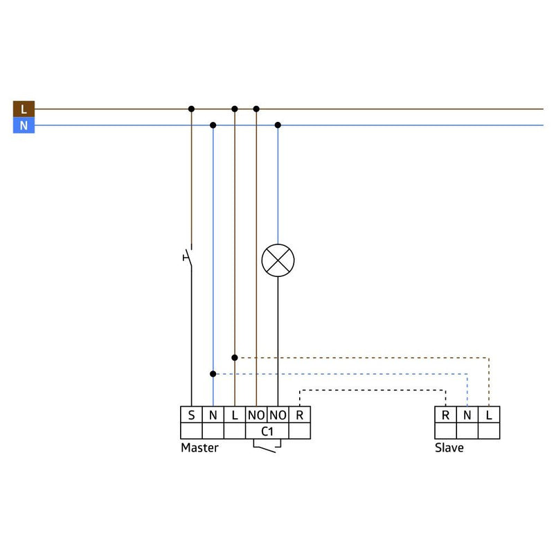 BEG Brück Electronic - Bewegungsmelder/Präsenzmelder komplett Präsenzmelder PD2-S-AP Slave