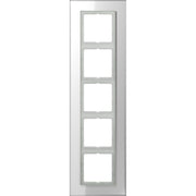 Jung - Abdeckrahmen Glasrahmen 5-fach aws LSP 985 GL WW waage/senkrecht