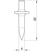 OBO Bettermann - Gewindedübel Einschlagdübel 903 RB 22 ohne Gewinde L22mm − 200 Stück