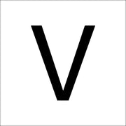 RZB - Beschriftung Buchstaben/Zahlen Buchstabe "V" 99222.013.V 100mm