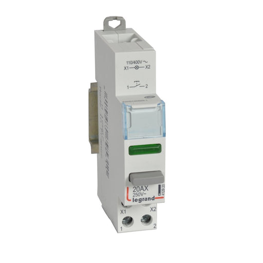Legrand - Taster für Reiheneinbau Taster Legrand 412920 LED Grün 110/400VAC