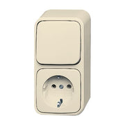 Busch-Jaeger - Schalter-/Steckdosenkombination Kombination 2601/6/2300 EAP Steckd.+We.schalter
