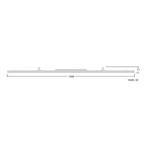 Thorn - Lichtleiste LED - Geräteträger CONTUS5500 #96635814 840, dim., L1500