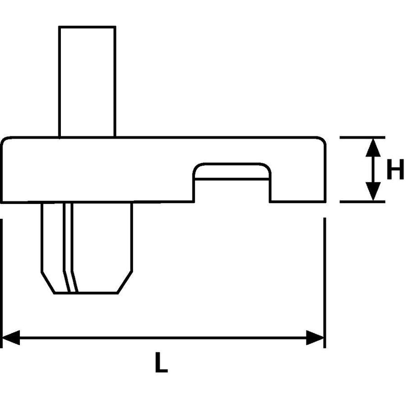HellermannTyton - Befestigungssockel und -element für Kabelbinder Befestigungssockel LKCRF1 PA66 BK 500 24x12mm − 500 Stück