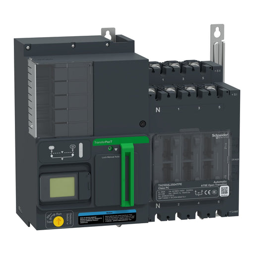Schneider Electric - Lastschalter Netzumschaltung autom. TA25D4L2004TPE 200A 400V 4P LCD