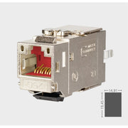 Metz Connect - Modularer Steckverbinder 25Gmodul K 130B21-25-Z − 12 Stück