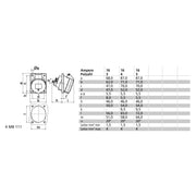 Bals Elektrotech - CEE-Anbausteckdose (IEC 60309) Anbausteckdose geneigt 16A 12742 5p 500V 7h IP44