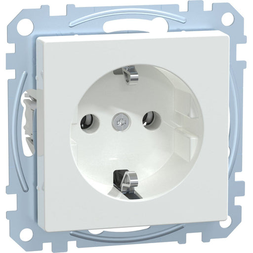 Merten - Steckdose SCHUKO-Steckdose aws/gl MEG2301-0325 mit Steckklemme