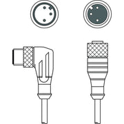 Leuze - Konfektioniertes Sensor-Aktor-Kabel Verbindungsleitung CB-M12-5000-3GF/WM