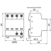 DEHN - Kombi-Ableiter für Energietechnik Kombi-Ableiter DSH TNS 255 TN-S-Systeme