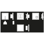 Jung - Behindertenelement für Installationsschalterprogramme Notrufset NRS LC 0834 205