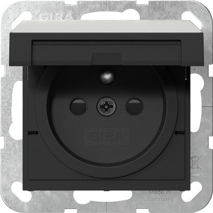 Gira - Steckdose Steckd. Erdstift KD+SH 4488600 Edelstahl