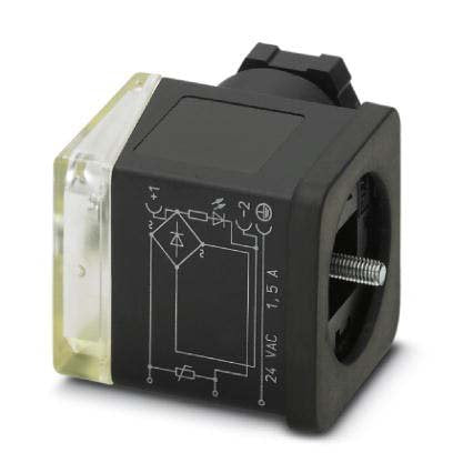 Phoenix Contact - Ventilstecker (feldkonfektionierbar) Ventilstecker SACC-VB-3CO #1452181 3-pol. BauformA 1LED