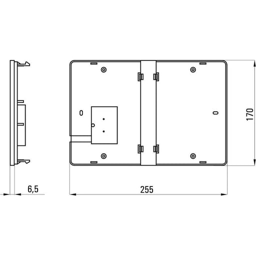 WHD - Halterung für Audio-/Videosysteme Rückwand RWZL135 ws f.ZL135G