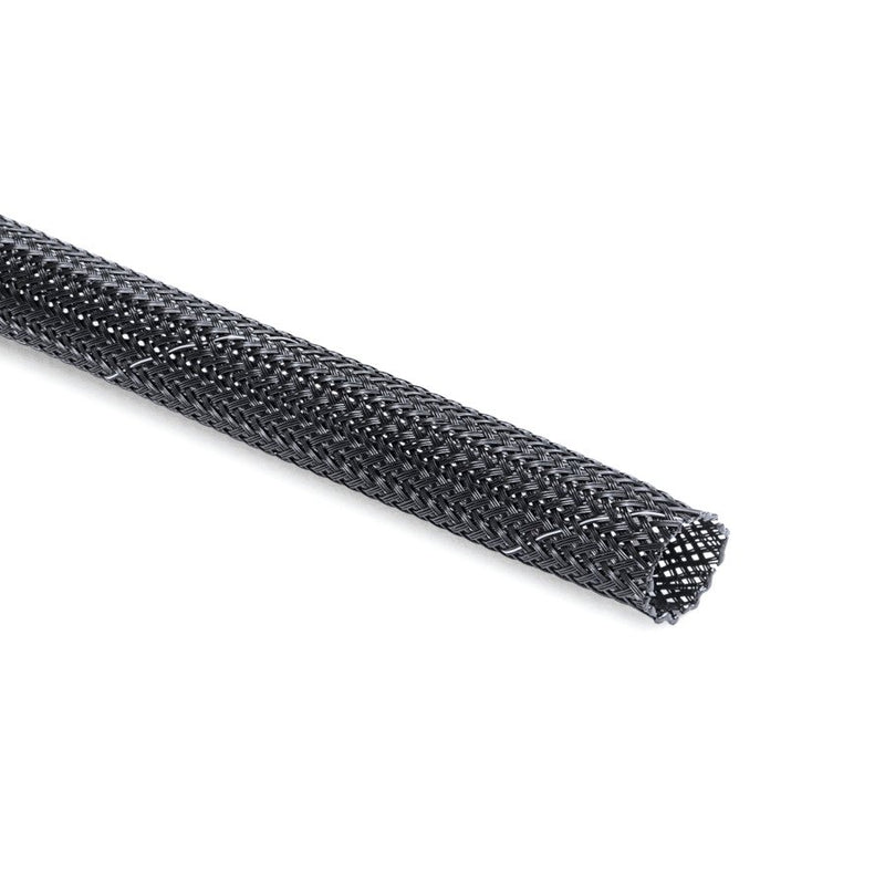 HellermannTyton - Hohlgeflechtschlauch Geflechtschlauch flammhem. HEGPETFR50PETBK(50) 45-60 mm schwarz − 50 Meter