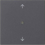Gira - Abdeckung/Bedienelement für Installationsschalterprogramme Wippe 1-fach 538828 Anthrazit