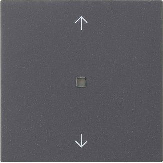 Gira - Abdeckung/Bedienelement für Installationsschalterprogramme Wippe 1-fach 538828 Anthrazit