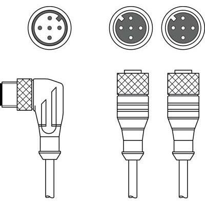 Leuze - Konfektioniertes Sensor-Aktor-Kabel Verbindungsleitung CB-M12-Y1B