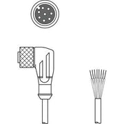 Leuze - Konfektioniertes Sensor-Aktor-Kabel Anschlussleitung KD S-M12-8W-P1-030