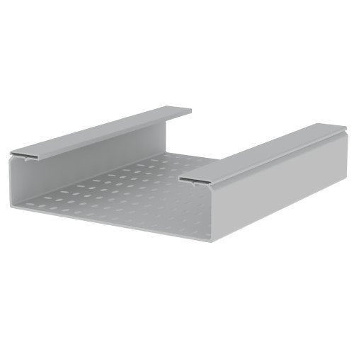 Unex - Kabelrinne Kabelbahn gelocht grau 66420-48 100x400 U48X RAL7038 − 6 Meter
