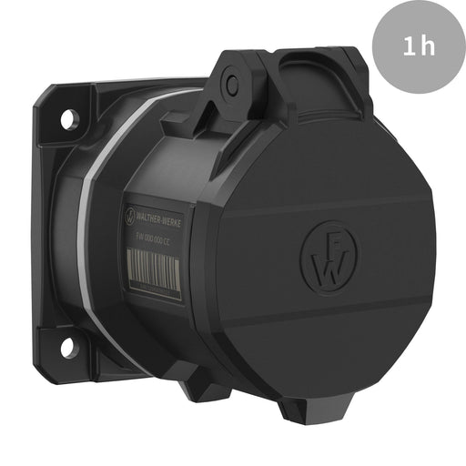 Walther Werke - CEE-Anbausteckdose (IEC 60309) CEE NEO Anbaudose gerade FW430301CC 32A 3P 1h IP54
