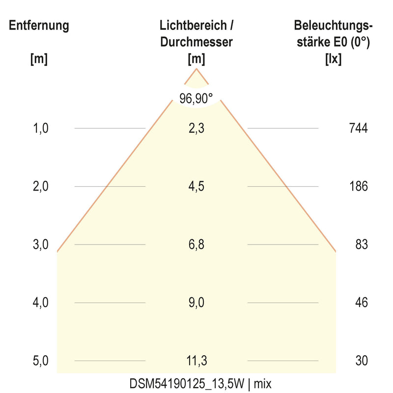 EVN Lichttechnik - Decken-/Wandleuchte LED-Deckenleuchte DSM54190125 ML, MC