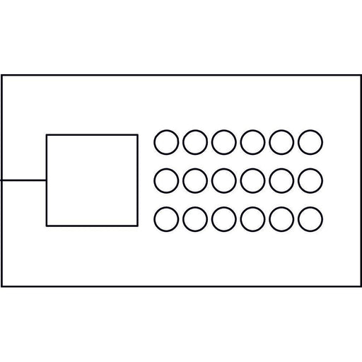 Icotek - Kabelführung für Gehäuse/Schränke Kabeleinführungsleiste KEL-QTA 10/1-DP18 A − 10 Stück