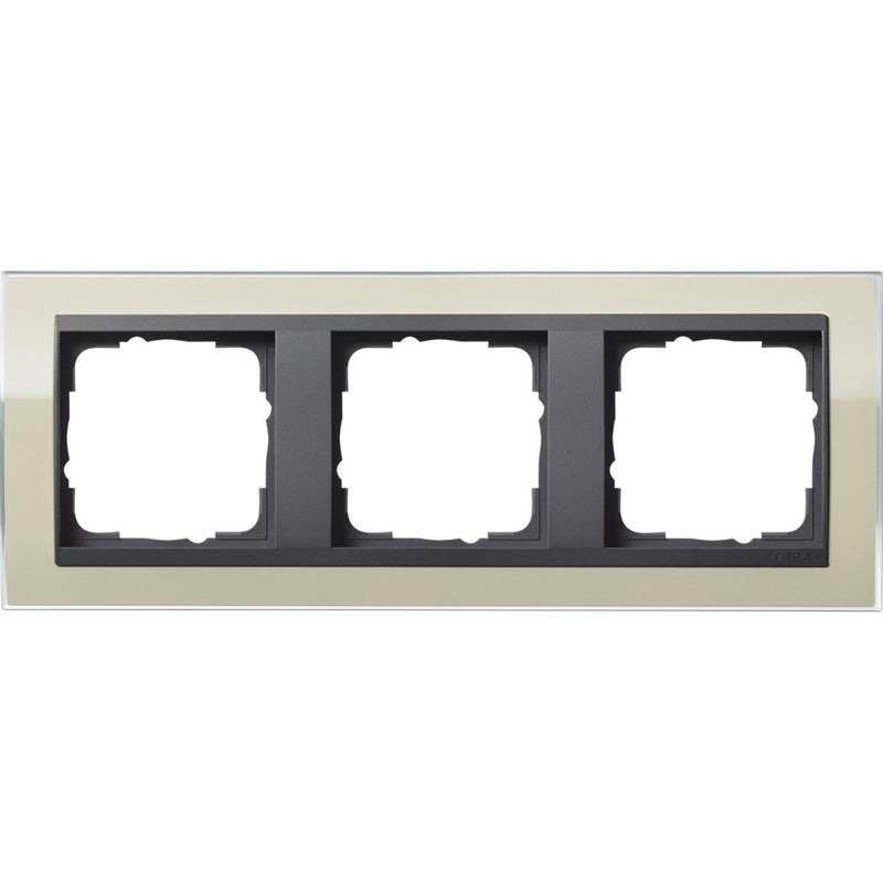 Gira - Abdeckrahmen 3fach 0213778 klar sand