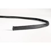 HellermannTyton - Hohlgeflechtschlauch Polyester Geflechtschlauch HEGP04-PET-BK (200) schwarz − 200 Meter