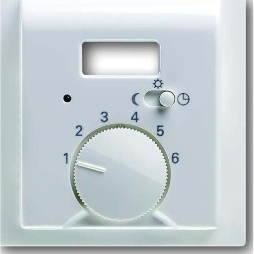 Busch-Jaeger - Abdeckung/Bedienelement für Installationsschalterprogramme Zentralscheibe aws 1795 TA-74 Temp.Regl.m.Nachtabs