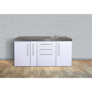 Stengel - Mini-Küche Miniküche Premiumline MPSA180AKSGKFliBr2Sn Sand