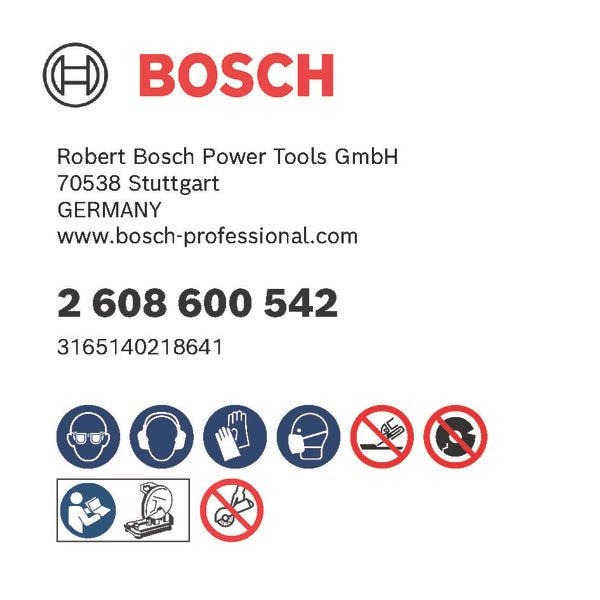 Bosch - Trenn-/Schleifscheibe PRO Metal Gebundene 2608600542 Trennscheibe 300 x