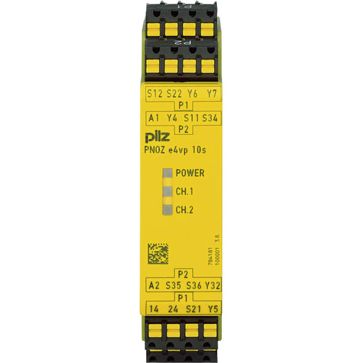Pilz - Gerät zur Überwachung von sicherheitsgerichteten Stromkreisen Sicherheitsschaltgerät PNOZ e4vp C #784181 10/24VDC 1so 1so t