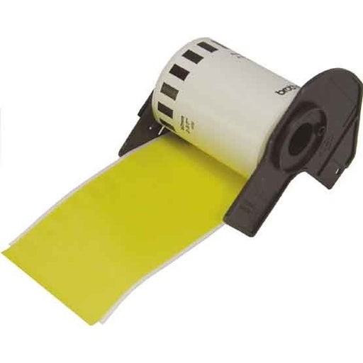 Brother - Kennzeichnungsmaterial Etiketten 62mm DK-44605 gelb