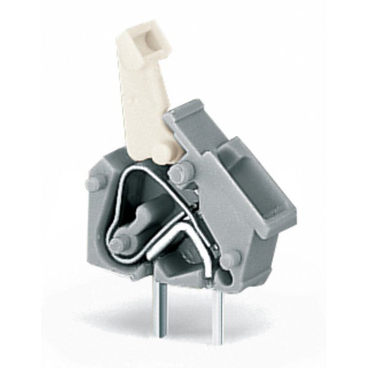 WAGO - Leiterplattenklemme Einzelklemme 256-401 0,08-2,5mmq grau − 100 Stück