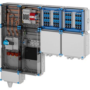 Hensel - Verteilerschrank für Energieversorgung Ladeverteiler Mi EV 11kW 12001 f.12 Ladep. a 11kW