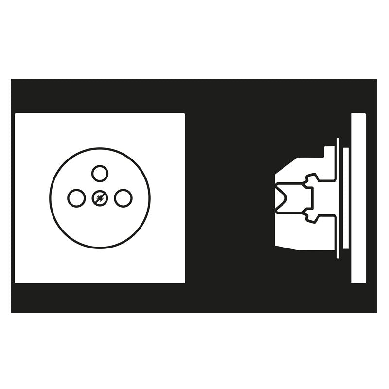 Jung - Steckdose ES 1520 FKI fran./belg. System