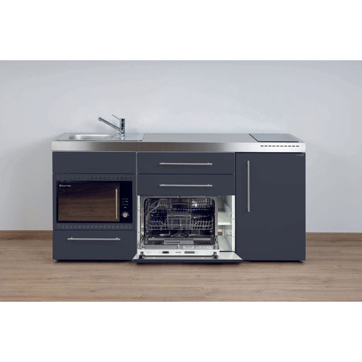 Stengel - Mini-Küche Miniküche Premiumline MPGSMOSSG180GSIKFlBr Schiefergrau