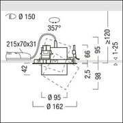 Zumtobel Group - Downlight/Strahler/Flutlicht LED-Einbaustrahler V2-R S1200 #60716744 927-65