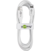 Goobay - Zubehör/Ersatzteile für Batterie/Akku/Ladegerät Sync/Ladekabel 39446 1m,Lightning-USB-C