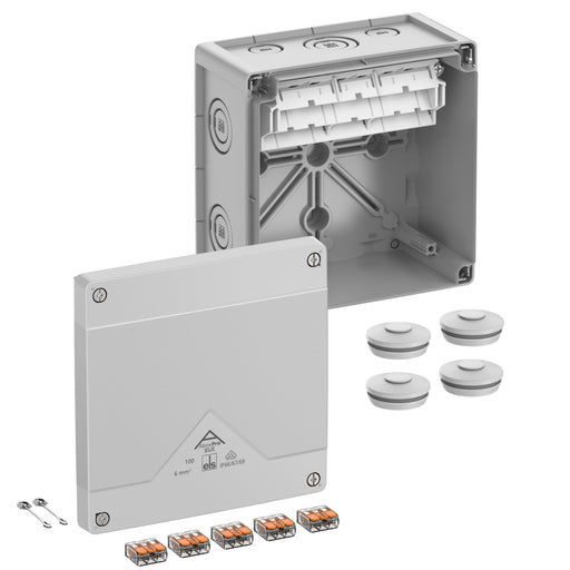 Spelsberg - Dose, Gehäuse für Montage auf der Wand/Decke Abzweigkasten Abox Pro SLK-6² IP66, max. 6qm