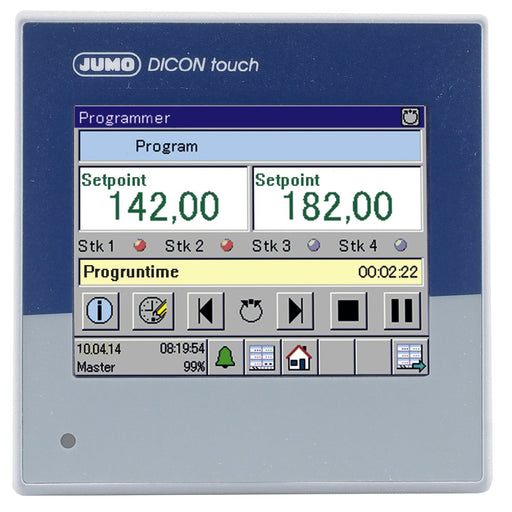 Jumo - Temperaturüberwachungsgerät Prozess-/Programmregler 00607045 zweikanal JUMO DICON
