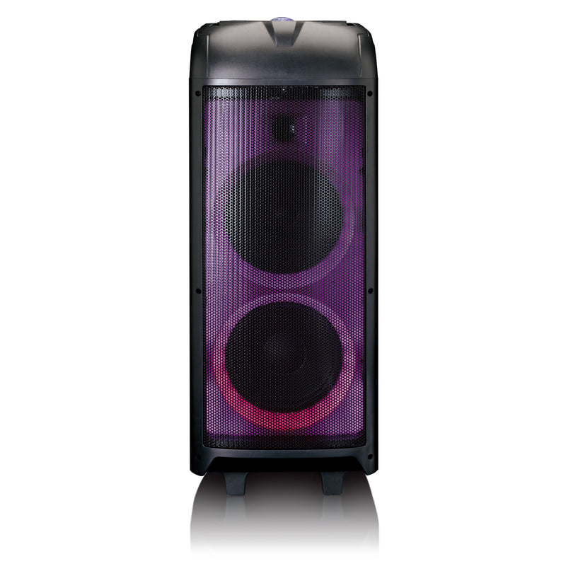 LENCO - HiFi-Komplettsystem Soundanlage PA-260BK Black m.Partylight,Discok