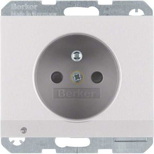 Berker - Steckdose Alu 6765107003 m.Schutzkontaktstift