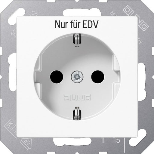 Jung - Abdeckung/Bedienelement für Installationsschalterprogramme Abdeckung A 1520 EDVPL WW f.SCHUKO Steckdosen