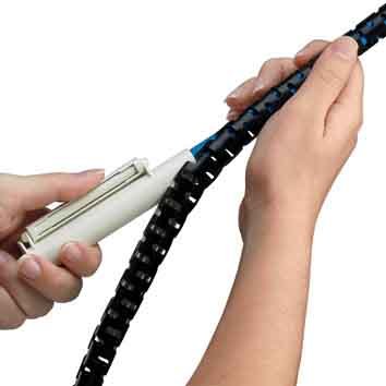 Panduit - Kabelbündelungsschlauch Kabelschutzschlauch PW75F-C natur L=30,5m