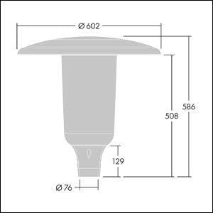 Thorn - Straßen - und Platzleuchte LED - Mastaufsatzleuchte ARS 18L70 - #96632926 Z76, 740
